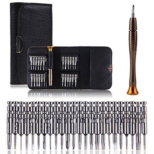CONBEE 25 in 1 Precision Screwdriver Wallet Set Repair Tools for Electronics PC Laptop Sunglasses Mobile Phone Watch& so on