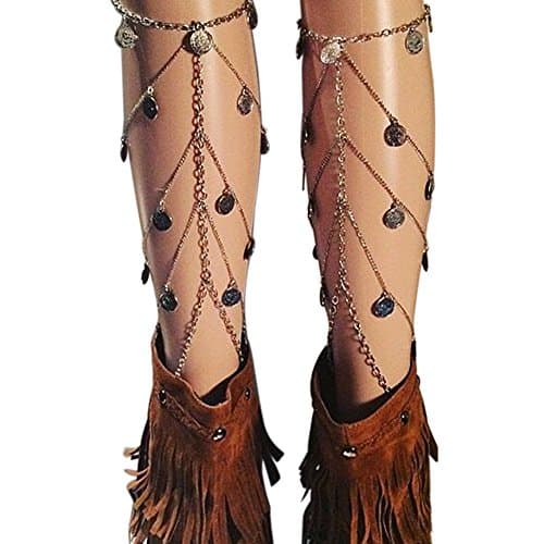 1PC Multi Layer Tassel Leg Chain Belly Body Chain