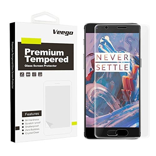 OnePlus 3 / 3T Screen protector, Full Coverage Edge to Edge 9H Hardness Ultra-thin Tempered Glass Front LCD Screen Protector for OnePlus 3