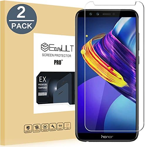 EasyULT [2 pack] Screen Protector Huawei Honor 7C, Tempered Glass Screen Protector Film for Huawei Honor 7C(9H Hardness,0.26mm Thick,2.5D)