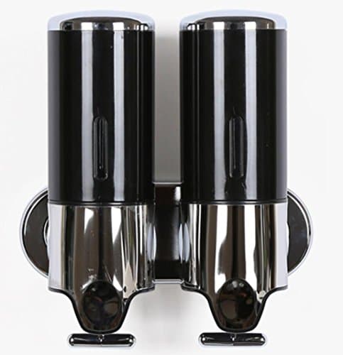 1000ML Bathroom Wall-mounted Soap Dispenser Kitchen Detergent Packed Bottles , black