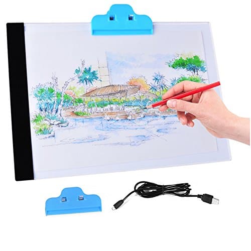 LED Artist Thin Art Stencil Drawing Board Light Box Tracing Table Pad Hand Drawing Tools Set