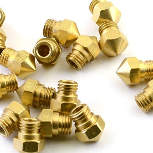 2x 3D printer MK10 Extruder Nozzle 0.2mm/0.3mm/0.4mm/0.5 mm M7 threaded For FlashForge Wanhao CTC (0.3mm)