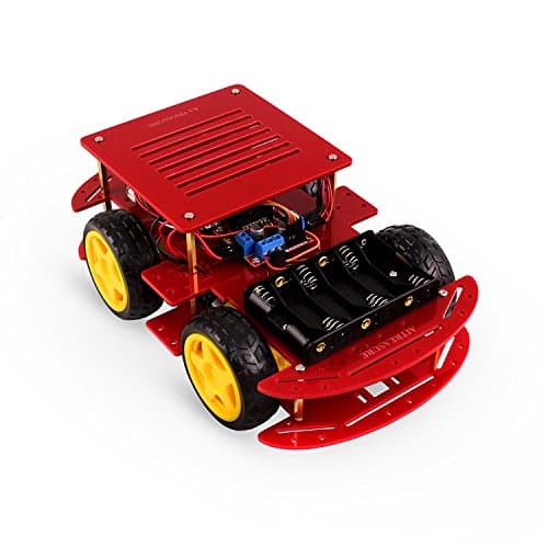 AITREASURE Learning Toy 9235-2.0 UNO Project Smart Robot Car Kit 4 WD RC STEM Toy Programmable Robot