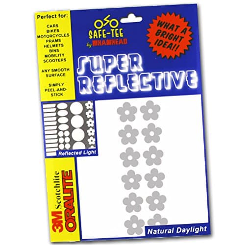 Safe-Tee Reflective SILVER/WHITE FLOWER Safety Stickers