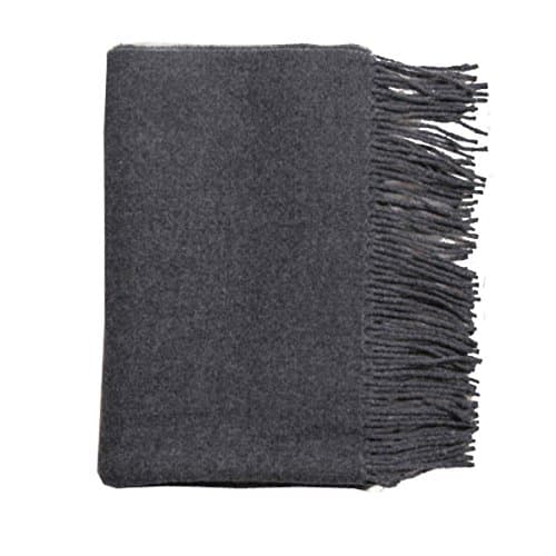 SCRAF Women's Solid Color Blanket Long Shawl Soft Warm Scarf Winter Autumn Tassels Wrapped Cape Stole Unisex,I-200*70Cm