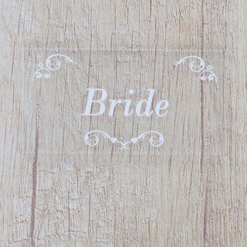 Wedding Place Name Cards Personalised Guest Names Rectangle Table Settings Rustic Wedding Favours Modern Place Names Reception Party Décor (Acrylic or Wooden MDF) 7.6cm x 4cm