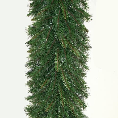 Plain Spruce Artificial Christmas Garland 9ft (2.7m) long with 14" (35cm) wide tips for Outdoor and Indoor Use