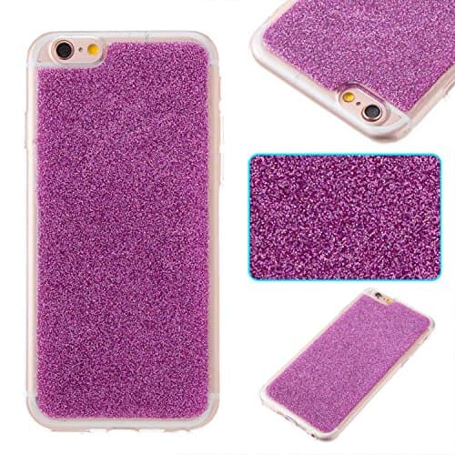 iPhone 6 Plus Case iPhone 6s Plus Case, CUSKING Glitter Bling Shining Premium Silicone Gel Soft Flexible Case Shockproof Shock-Absorption Bumper Case Back Cover For Apple iPhone 6 Plus / 6s Plus – Purple
