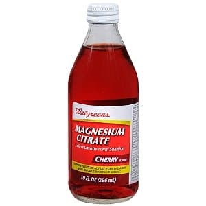 Walgreens Magnesium Citrate Saline Laxative Oral Solution Cherry 10 Fl Oz