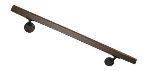 Tuscany 4' Handrail Section - Black Fine Texture