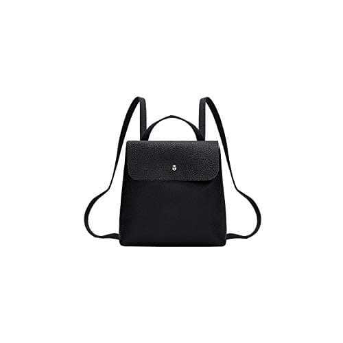 Zipper Patchwork Mini Solid Women Girl Pure Color Leather Mini School Bag Backpack Shoulder Bag,G