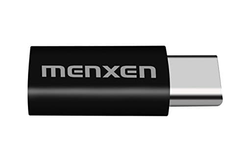 MENXEN USB 3.1 Type C ( USB-C ) to Micro USB Adapter Connector [ 2 Pack ] (BLACK)