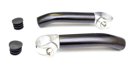 Black Widow Lightweight and Comfortable Bar Ends With Plugs for 22.2mm Bars