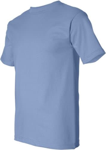 Bayside Apparel Mens 6.1 oz. Basic T-Shirt(BA5100)-Carolina Blue-L
