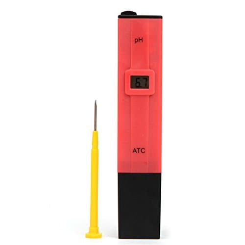 Portable Waterproof Digital LCD PH Meter Tester Useful PH test Pen, Red Color 1pcs