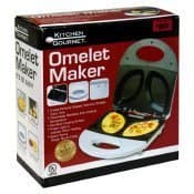 Omelet Maker, White Electric Non-stick by Gourmet Kitchen