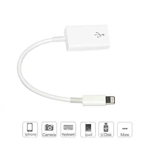 Crelander Lightning to USB Camera Adapter OTG Cable for iPad 4 iPad Air iPad Mini and iPhone (upgraded)