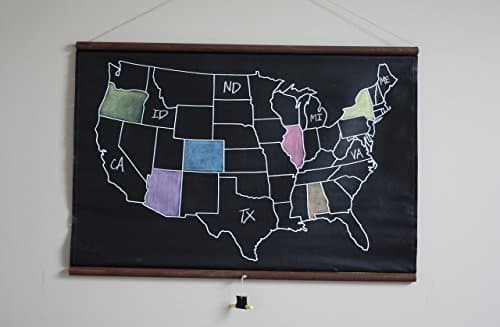 Chalkboard United States Map