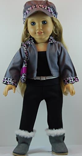 Divine Diva 7 pc Pants Outfit includes Boots and fits 18 inch American Girl Dolls.