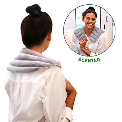 Heating Pad Solutions Shoulder Buddy Microwaveable & Reusable Relief Wrap Natural Hot & Cold Therapy for Stress, Tension Relief (Lavender Scent)