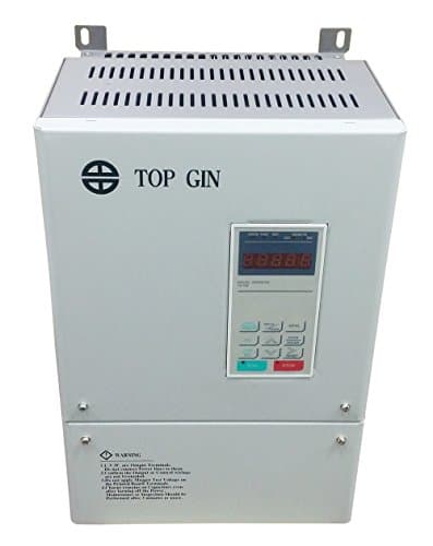 TOP GIN 15KW 220V 20HP 53A New Variable Frequency Drive Inverter VFD Applicable To Permanent Magnet Servo Controller IP For Spindle Motor Speed Control With English Operation Manual (VFD-15KW 220V)