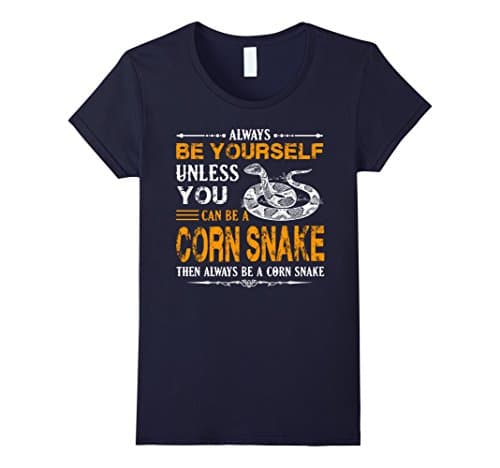 Women's Corn Snake Shirt - Corn Snake Tshirt Small Navy
