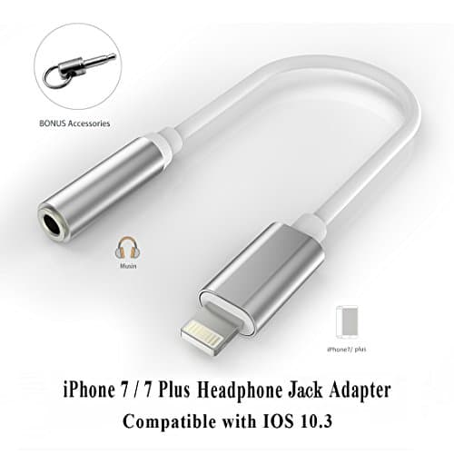 iPhone 7 Adapter Headphone Jack, Lightning to 3.5 mm Headphone Jack Adapter for iPhone 7 / 7 Plus Accessories