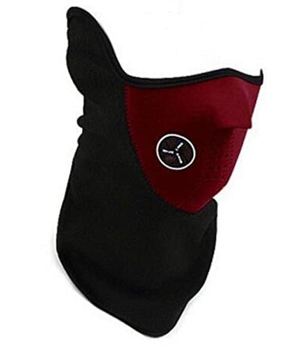 Skytechking Windproof Dust-proof Half Face Mask for Ski Cycling Motorcycle Red