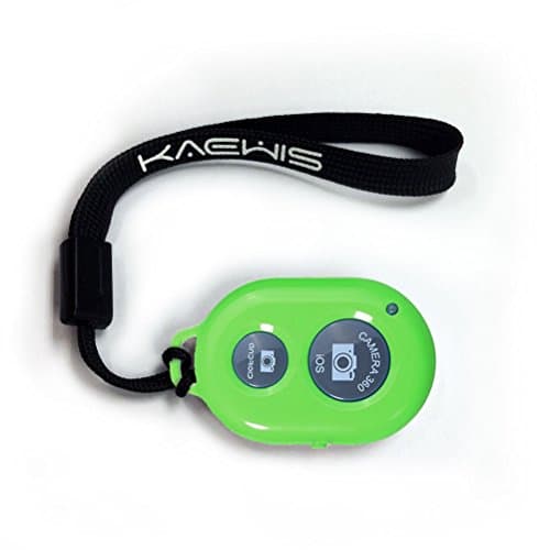 KAEWIS Wireless Camera Shutter Remote Control for Smartphones -Bluetooth Shutter for Selfie camera for iPhone, Smartphones (Green)