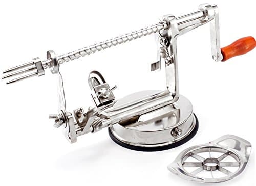 UsKitchen Nutrition Multi-functional peeled to nuclear slices apple peeling machine and creative home 8-Blade Apple Slicer，Peeler multifunctional suitable for apples, potatoes, pears