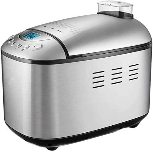 LFDHSF Breadmakers, Bread Machine Premium Dough Bread Maker Machine with Auto Fruit and Nut Dispenser, Loaf Capacity, Stainless Steel