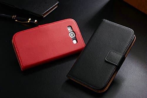 Galaxy s3 Case, Galaxy s3 Wallet Case, [Kickstand Feature] S3 Wallet Case, Luxury PU Leather Wallet Case Flip Folio Cover Built-in Card Slots Stand For Samsung Galaxy S3 (Red)