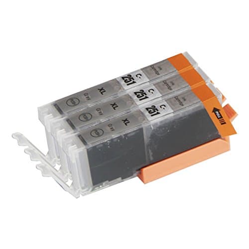 Toner Clinic TC-CLI-251XL 3PK 3 CLI-251GY Gray Compatible Inkjet Cartridge for PIXMA iP8720 PIXMA MG6320 PIXMA MG6620 PIXMA MG7120 PIXMA MG7520-3 Pack Inkjet Cartridges