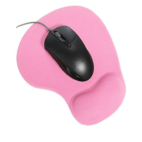 Mouse Pad With Comfort 3D Wrist Gel Rest Support Mouse Pad Silica Gel, Pink