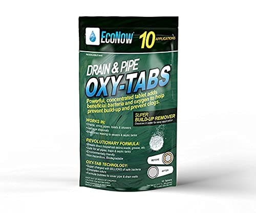 Drain & Pipe Oxy-Tabs for Garbage Disposals - Eliminates Garbage Disposal Odors. Garbage Disposal Cleaner and Food Particle Remover (10)