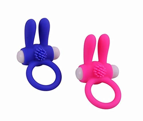 ABAB2 Vibrating Bunny Ring Delay Adult S-e-x-y Toys for Men for a long time - 2 Pack