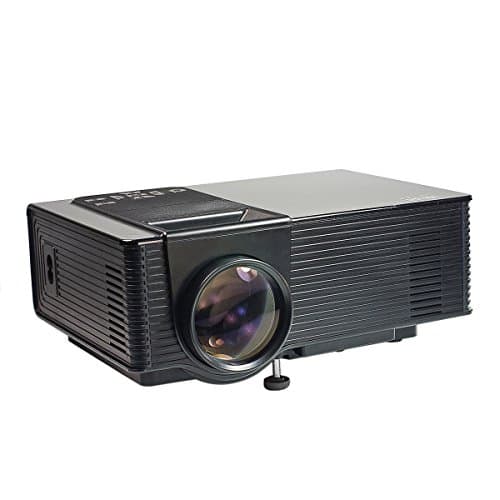 Android Projector, B2COOL Portable Mini Home Theater LED WiFi Video Projector 1080P 1600 Lumens 800480 Support Miracast Airplay with Smartphone Laptop/PC PS4 Xbox TV Box DVD VGA USB SD AV HDMI