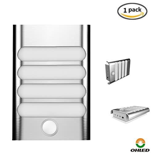 OHLED Rechargeable Motion Sensor Light, Stick-Anywhere Detector Night Lights,Wall Light for Entrance,Hallway,Basement,Garage,Bathroom,Cabinet,Closet, Rechargeable Auto On/Off Wall Lamps