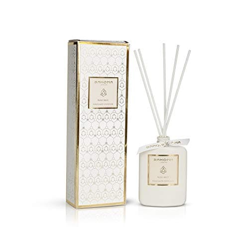 bahoma White Pearl Collection Fragranced Reed Diffuser 100ml - Rose Mist
