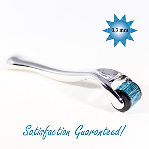 Micro Needle Derma Roller by F2 Beauty - 540 Micro Needles - 0.3mm Medical Grade Steel Needle - Beautiful Skin Secret - Spa Massage Tool for Face Wrinkles, Scars, and Anti-Aging - BONUS Storage Case