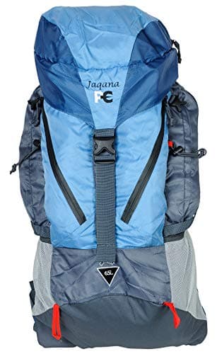 NAVIN PE Nylon 65 Liters Blue Hiking Backpack