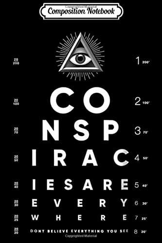 Composition Notebook: Shane Dawson All-Seeing Eye Chart Conspiracy  Journal/Notebook Blank Lined Ruled 6x9 100 Pages