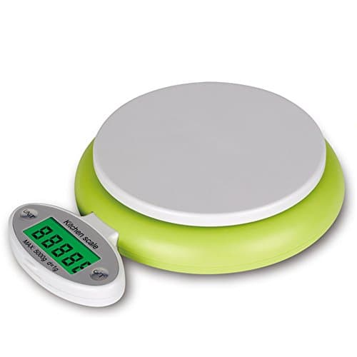 Smart Weigh Multifunction Digital Food Scale Kitchen Scale with Large LCD Display and Three Weight Models,11lb/5000g x 2g/0.1oz KS002#