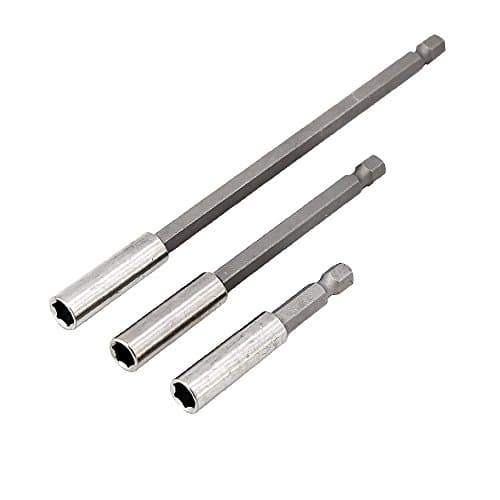 MINHER 3 PCs 1/4 Hex Shank Bit Magnetic Drill Bit Holder Extension For Screws, Nuts, Any Drill And Handheld Driver Hex Power Tools With 60mm, 100mm, 150mm Long