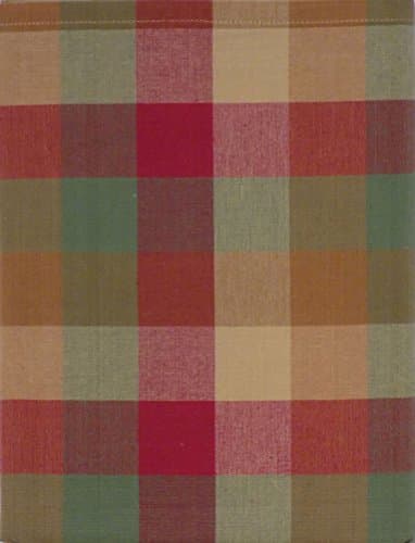 Perfect Setting Fall Plaid Fabric Tablecloth, 60 in x 102 in