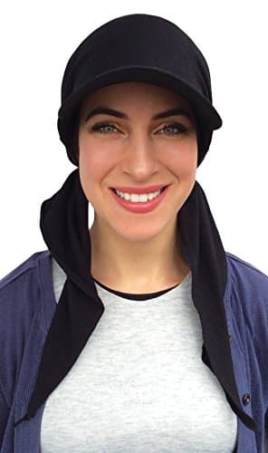 New Age Visor Pre Fitted Bandana Hat (Black)