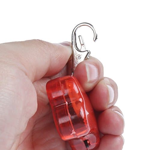 Fairy Tale Yumi For Pet Blinking Red Safty tag bone shape with light Red (Red)
