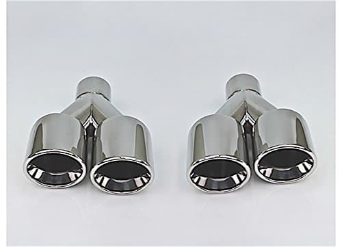 DIFFERENT TRENDSDual 3.5In Double Wall Stagged Roll Slant Right Ss Exhaust Tip 2.25In Id/7.25Inx - DT-24156R