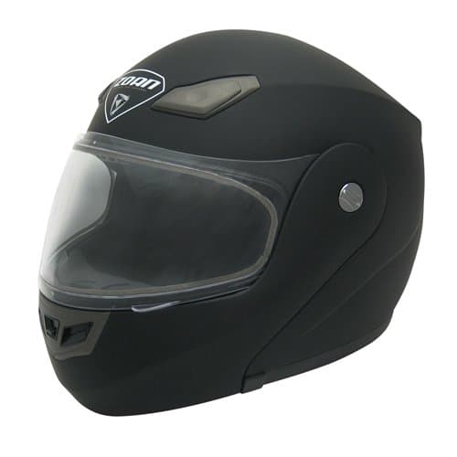 Zoan Goliath Solid Flat Matte Black Modular Full Face Motorcycle Helmet 4X-Large